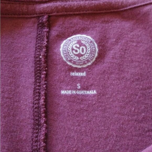 SO Pink Mauve Bell Sleeve Knotted Blouse Top - Picture 5 of 6